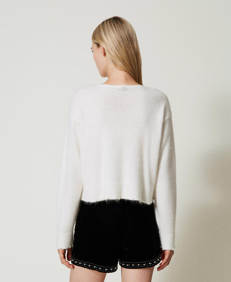 Scee by twin set Shorts in velluto ricamato Negozi Online