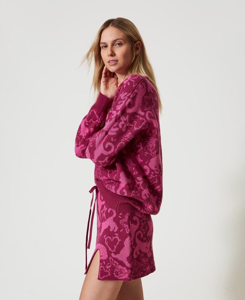 Scee by twin set Minigonna jacquard in filato Treeblend Soddisfazione Garantita