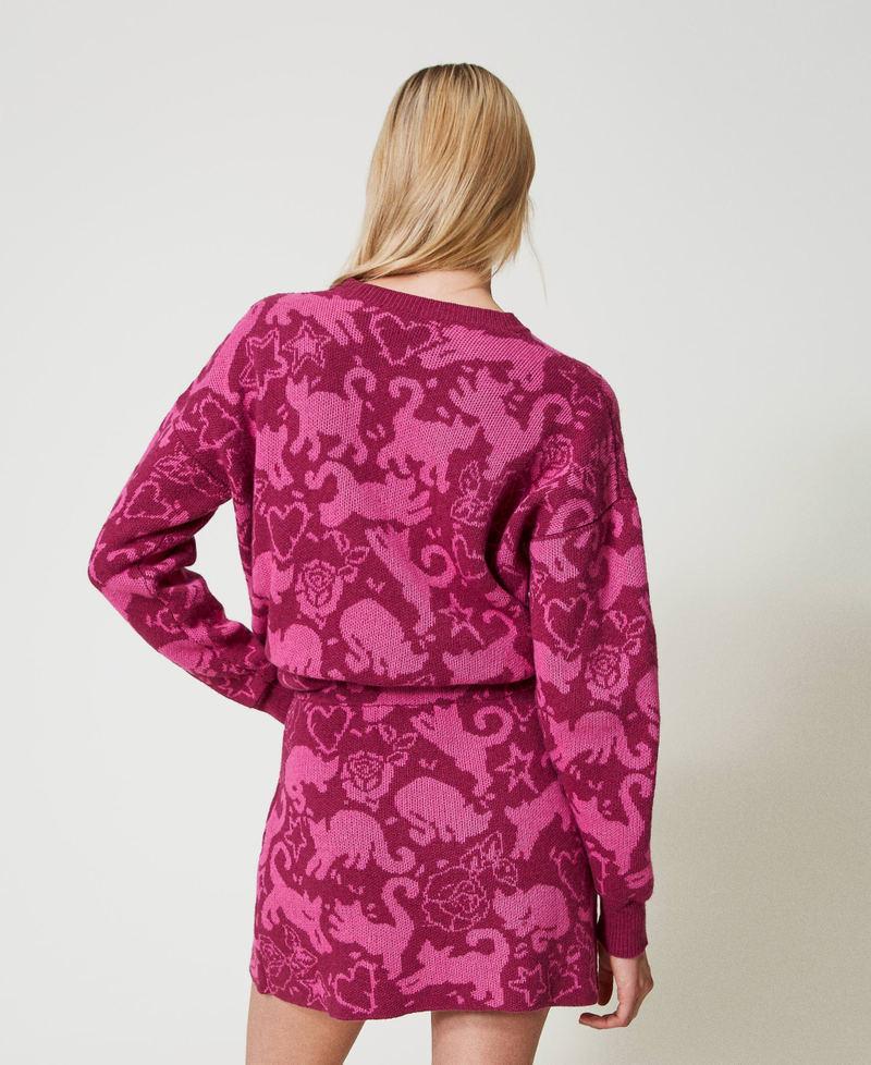 Scee by twin set Minigonna jacquard in filato Treeblend Soddisfazione Garantita