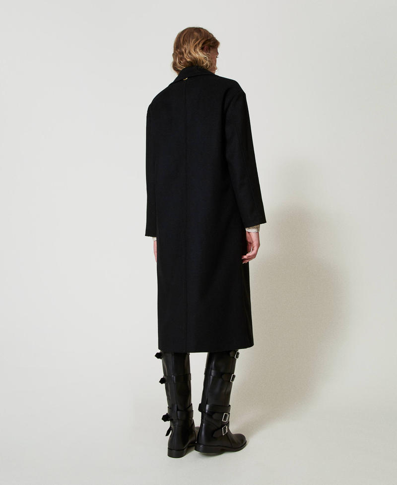 Scee by twin set Cappotto di linea morbida in misto lana Fino Al -60%