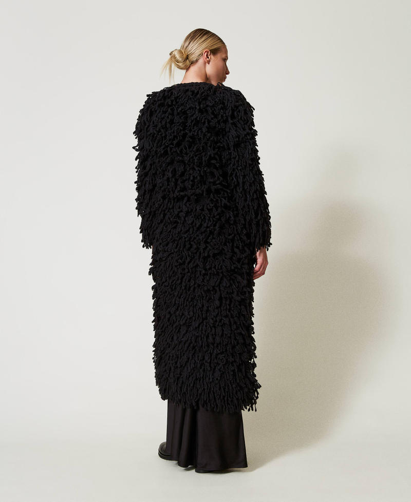 Scee by twin set Cappotto 'Elizabeth' in maglia bouclé In Vendita
