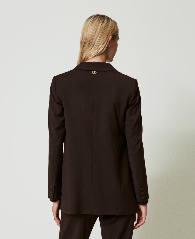 Scee by twin set Giacca blazer in lana stretch Nuova
