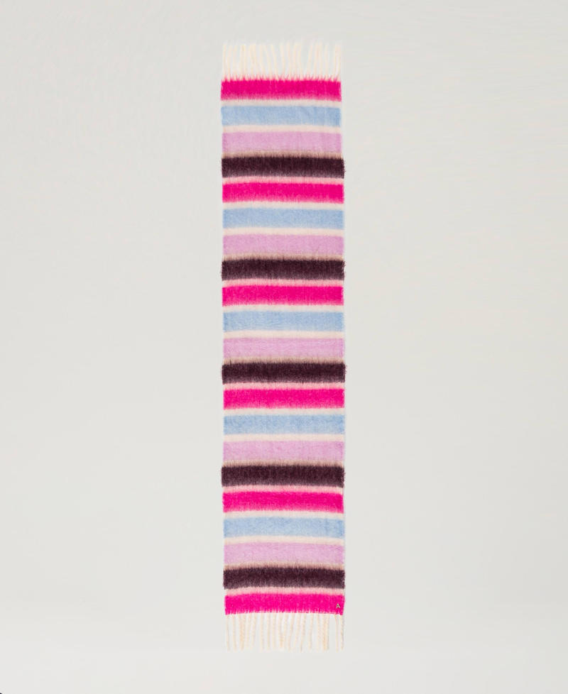 Scee by twin set Sciarpa a righe multicolor con frange Italia