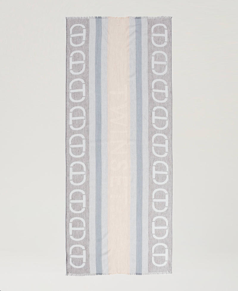 Scee by twin set Stola jacquard con Oval T Pezzi Unici