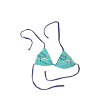 Sort of looser Eco-Triangolo_Streamers Turquoise Saldi