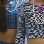 Sort of looser Eco-Crop Top_Optycal Waves 2025