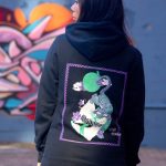 Sort of looser UNISEX Hoodie TIGER_Black Violet #baliinspired Affare Del Giorno