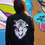 Sort of looser UNISEX Crew Neck BARONG_Black Violet #baliinspired Novità