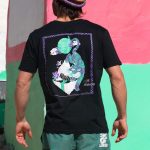 Sort of looser UNISEX T-shirt TIGER_Black-Violet #baliinspired Online