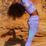 Sort of looser Eco-Leggings Yoga_Violet Saldi Di Fabbrica