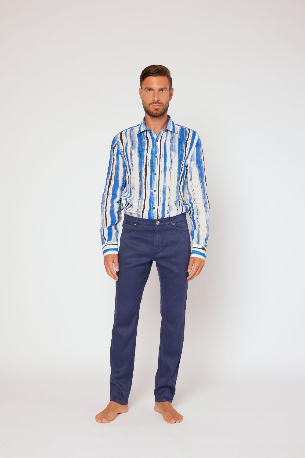 120% Lino 5 Pocket Regular Pant Italy