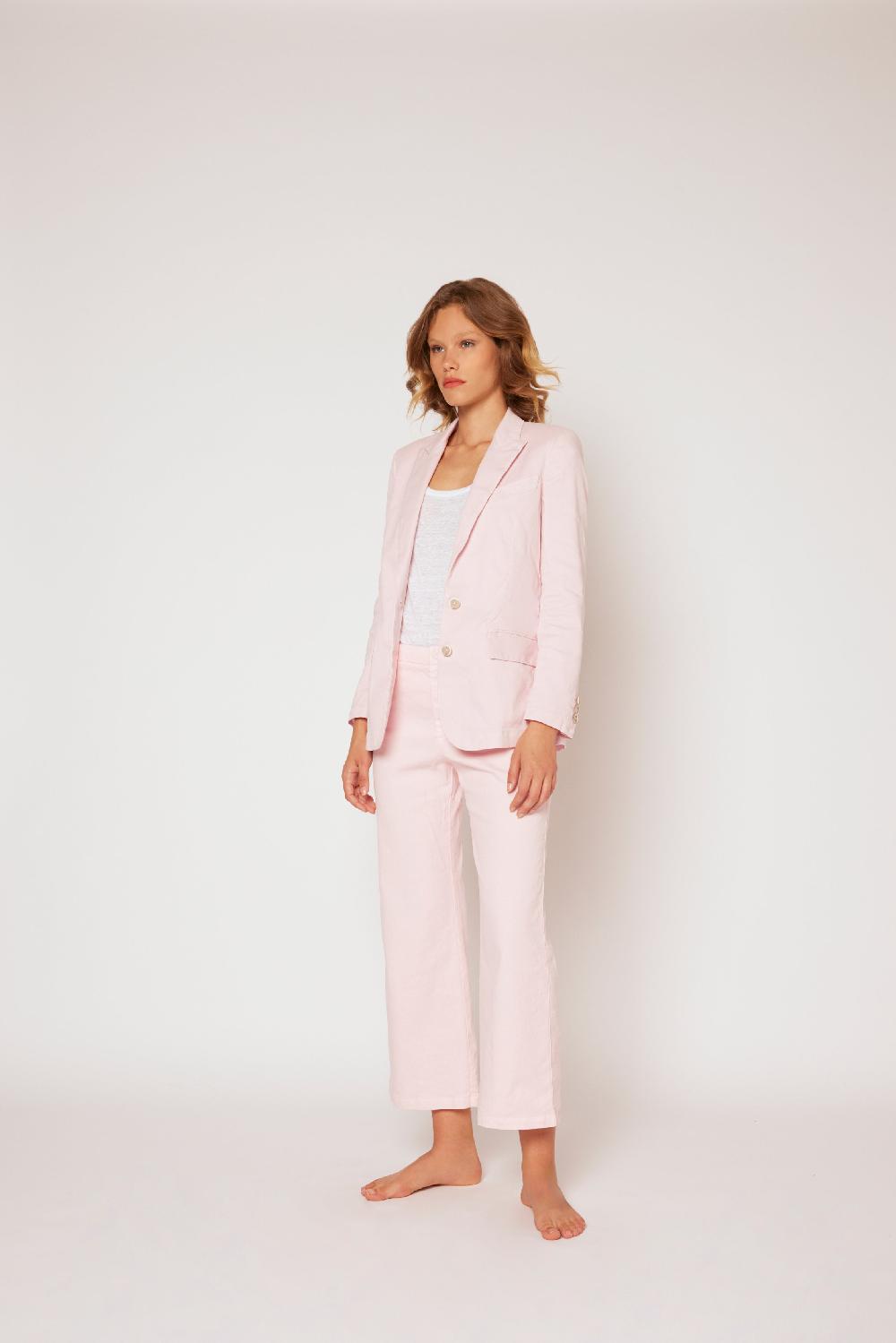 120% Lino Two buttons linen jacket Vendita