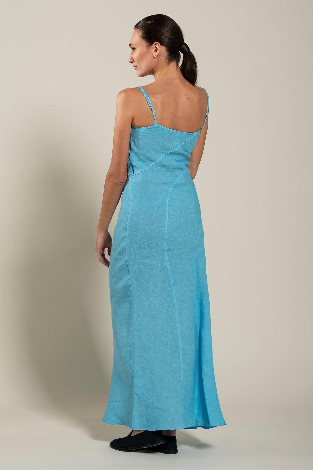 120% Lino Maxi Dress Novità