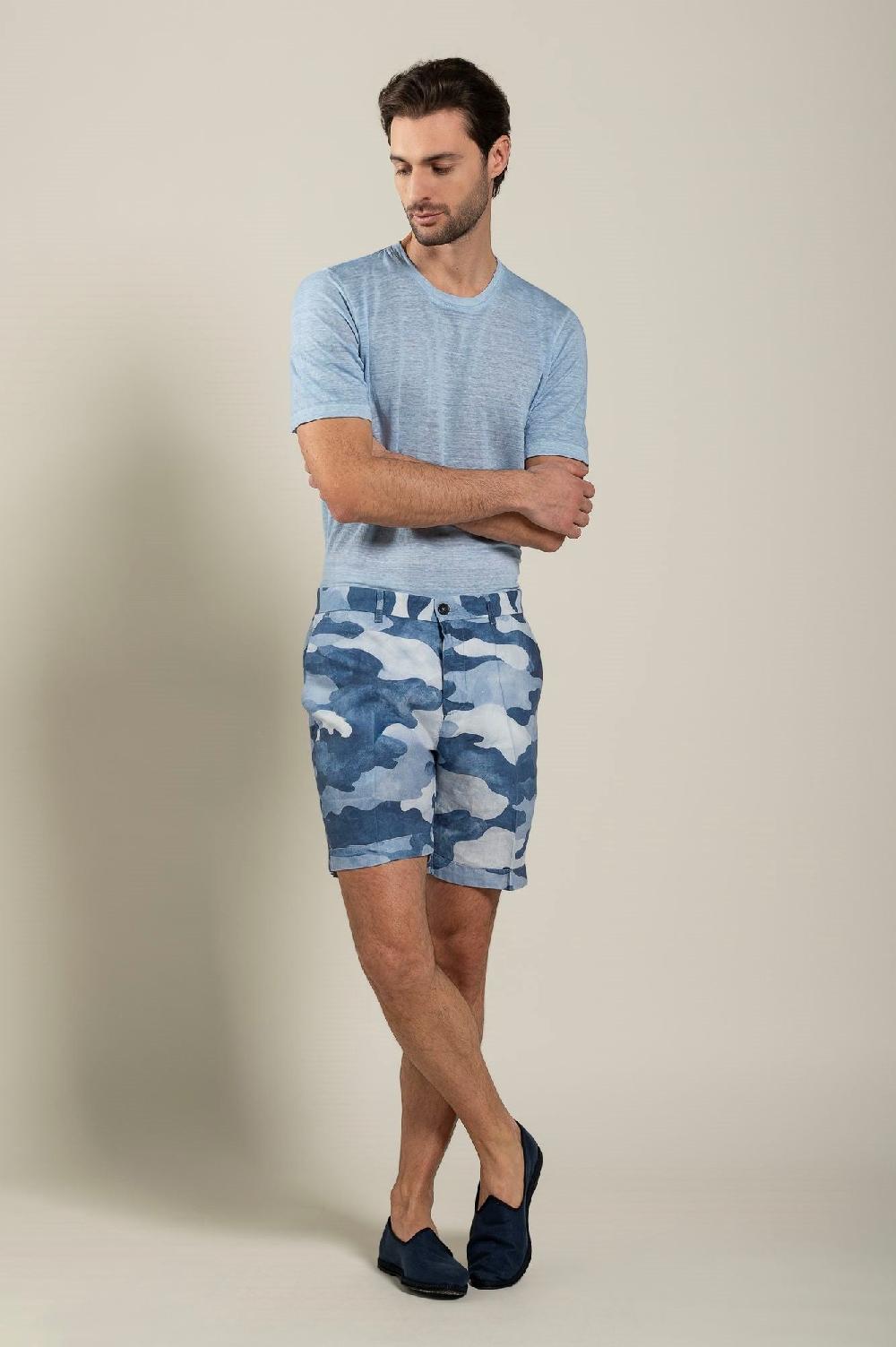 120% Lino Camo Bermuda Short Offerte