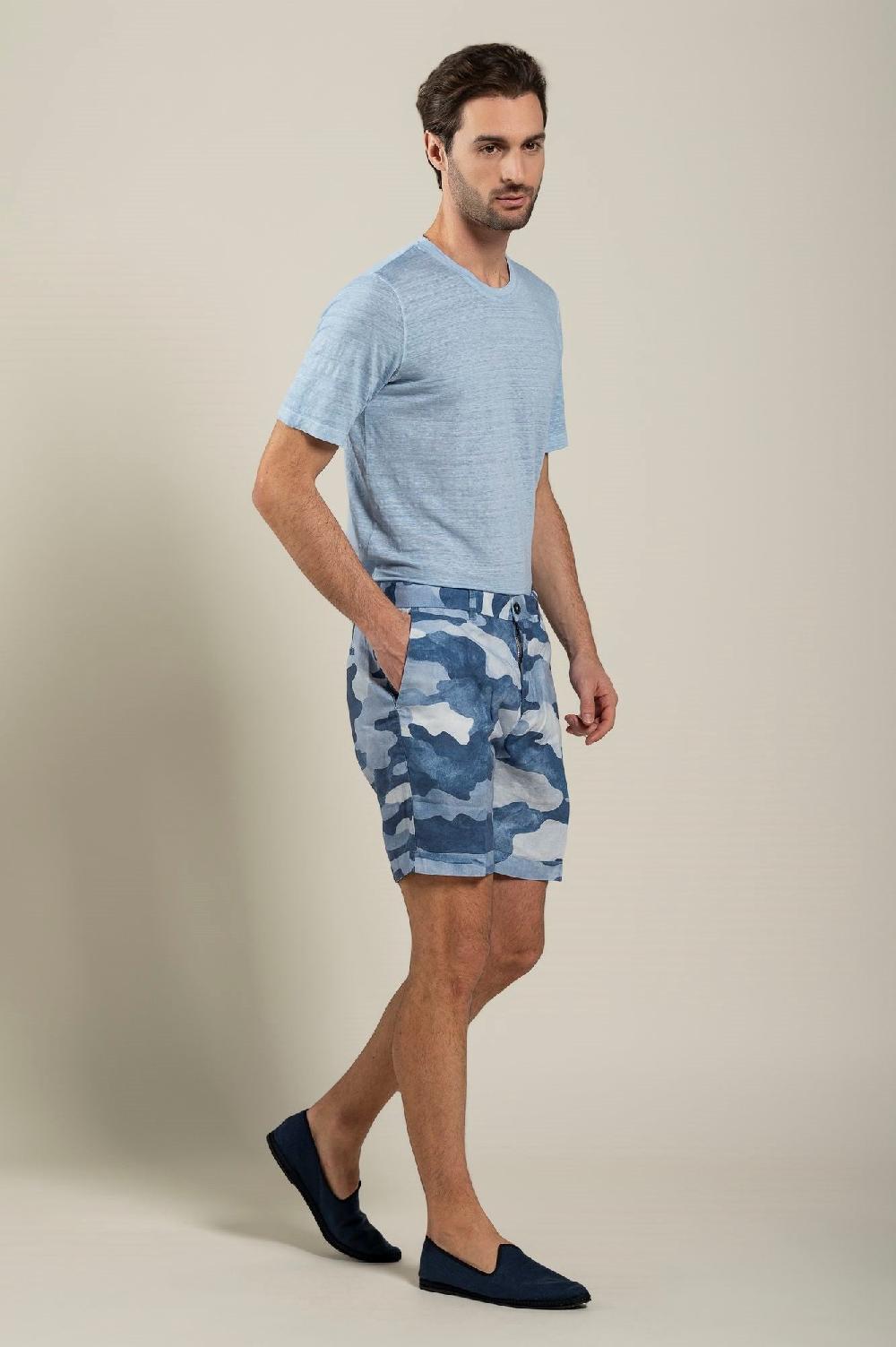 120% Lino Camo Bermuda Short Offerte