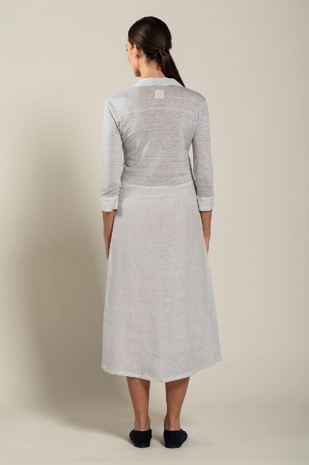 120% Lino Long Sleeve Woman Dress I Più Venduti