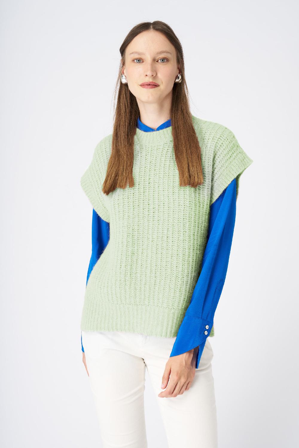 120% Lino Cashmere Blend Vest Negozio online di fabbrica