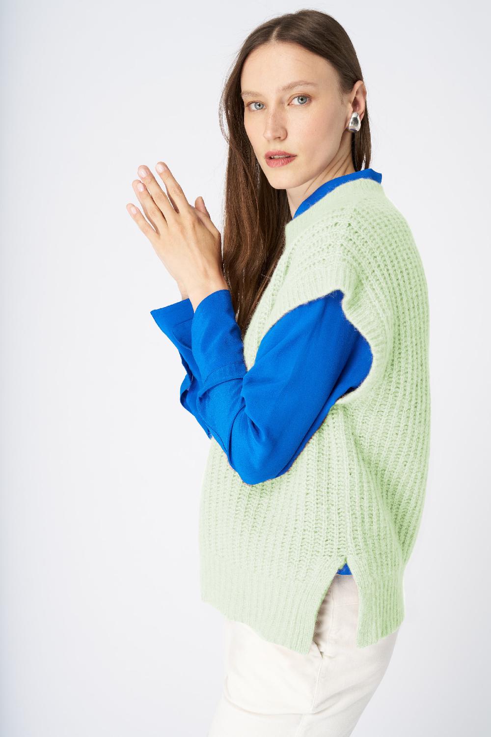 120% Lino Cashmere Blend Vest Negozio online di fabbrica