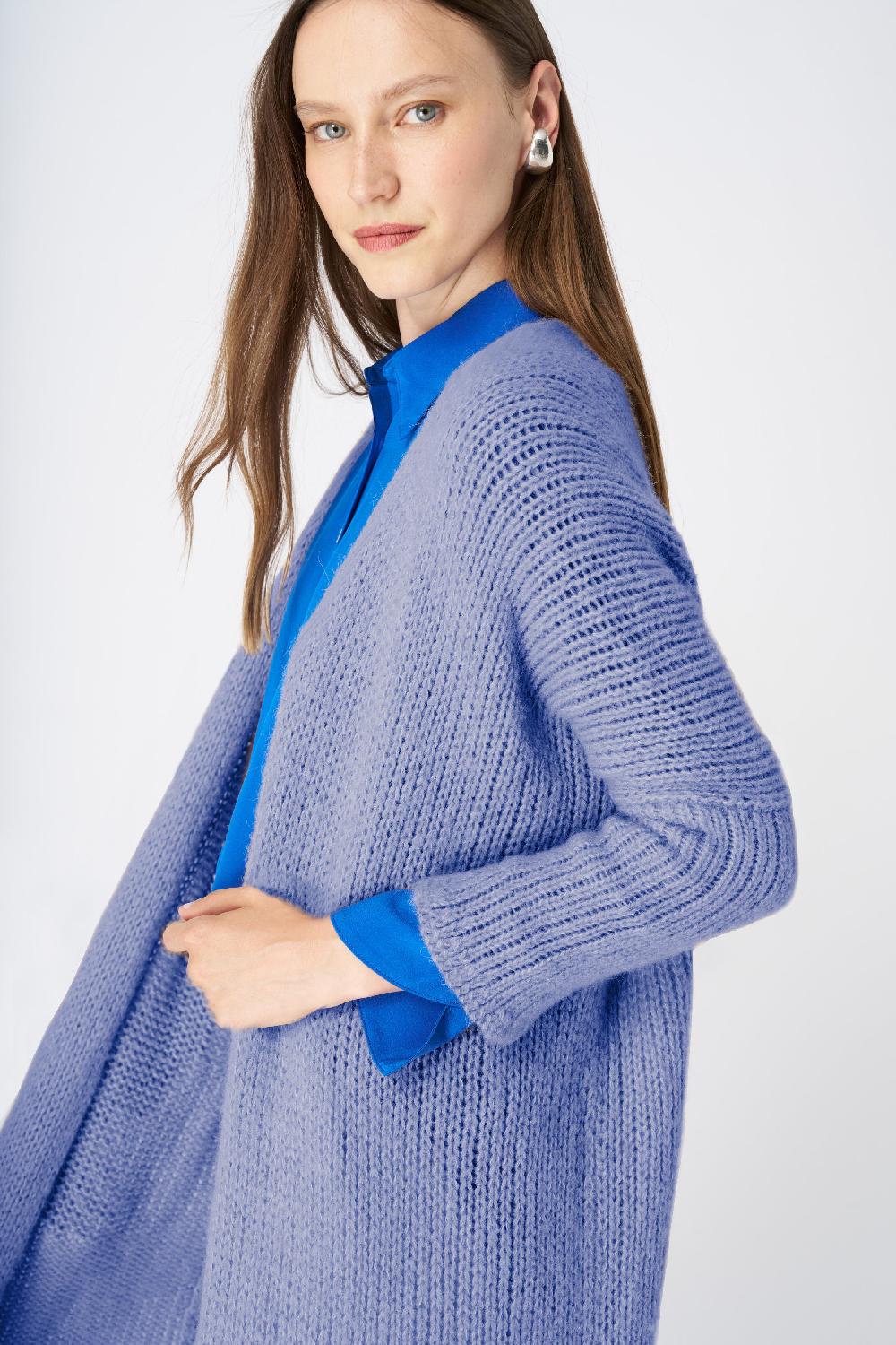 120% Lino Cashmere Blend Duster Prezzo di fabbrica