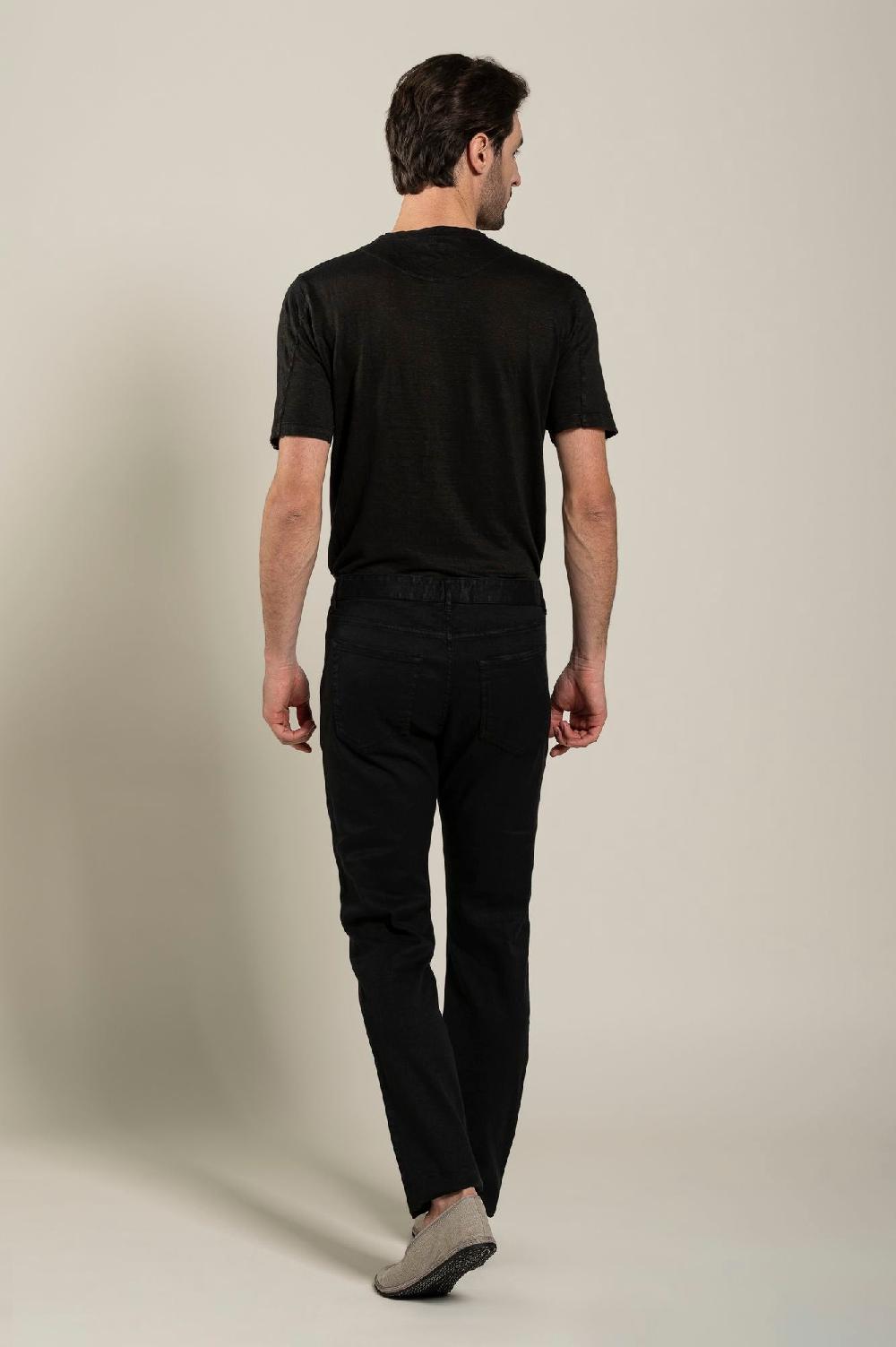 120% Lino 5 Pocket Slim Fit Pants Offerta San Valentino