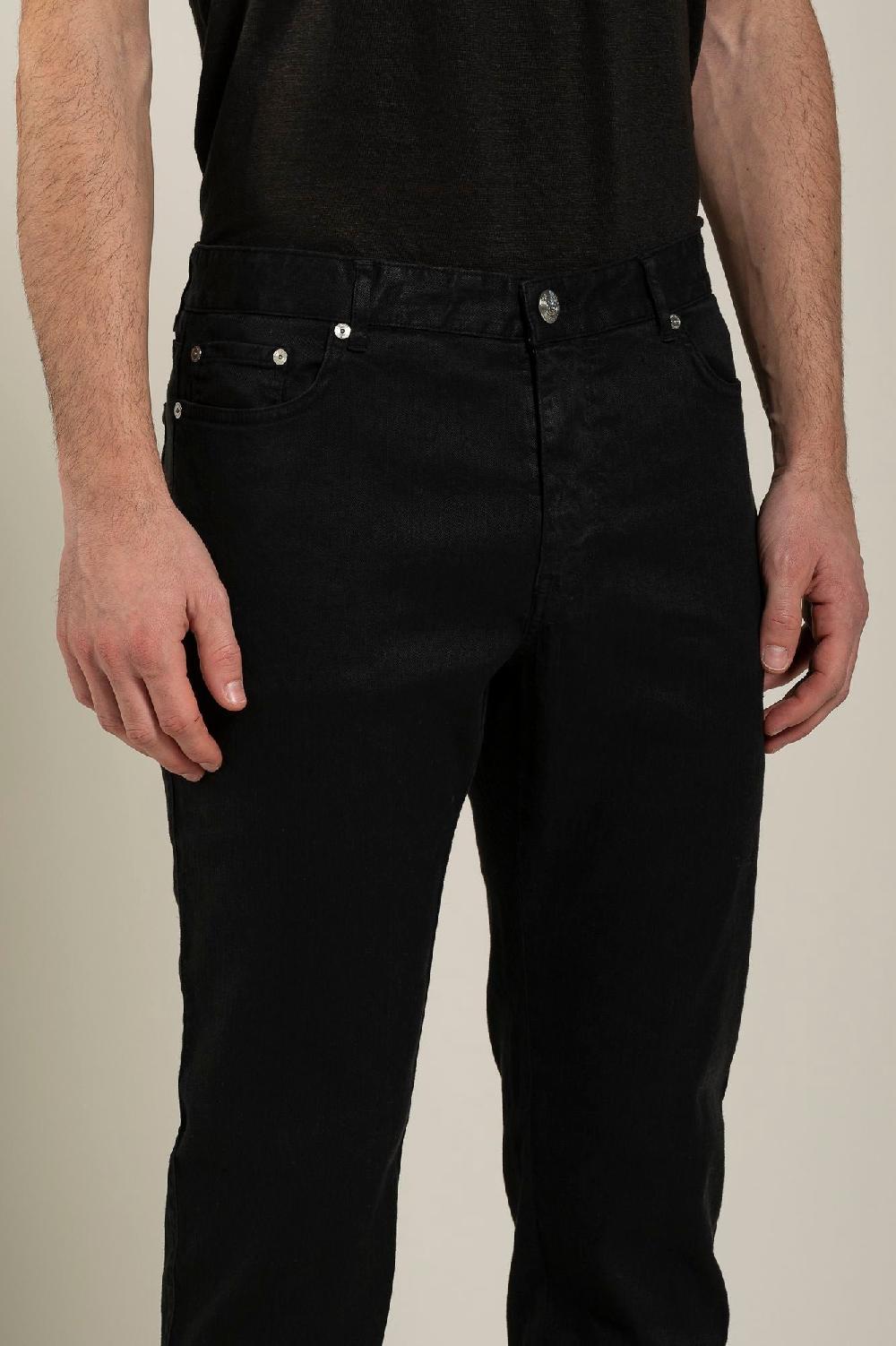 120% Lino 5 Pocket Slim Fit Pants Offerta San Valentino