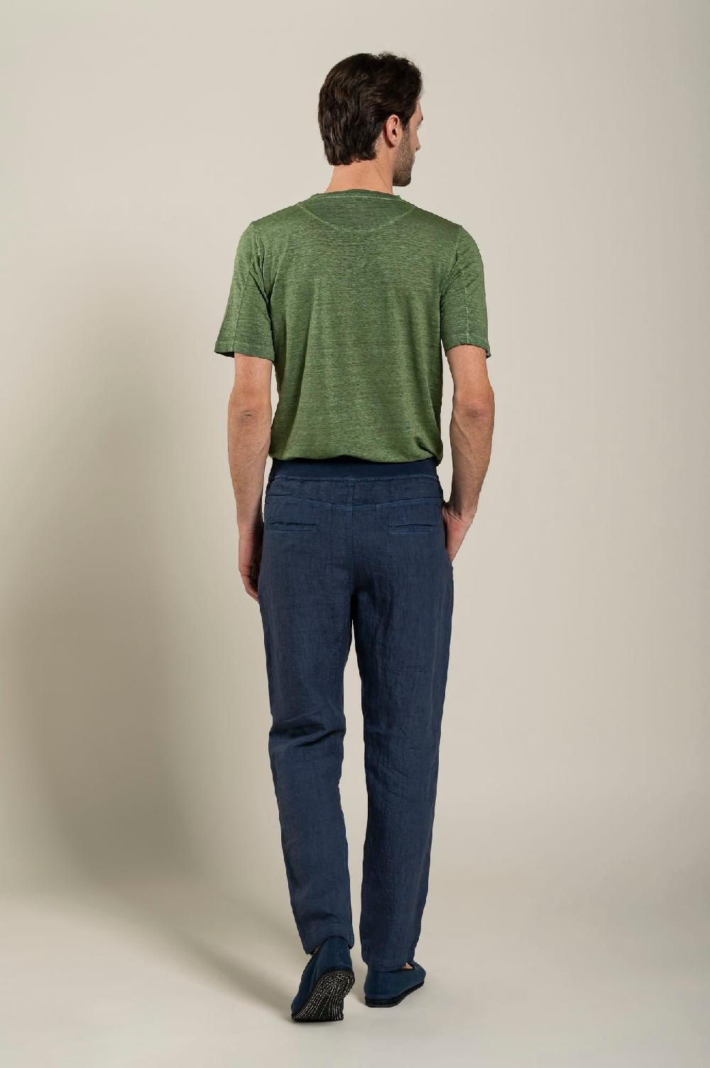 120% Lino Man Melange Drawstring Pant Smaltimento dello stoccaggio