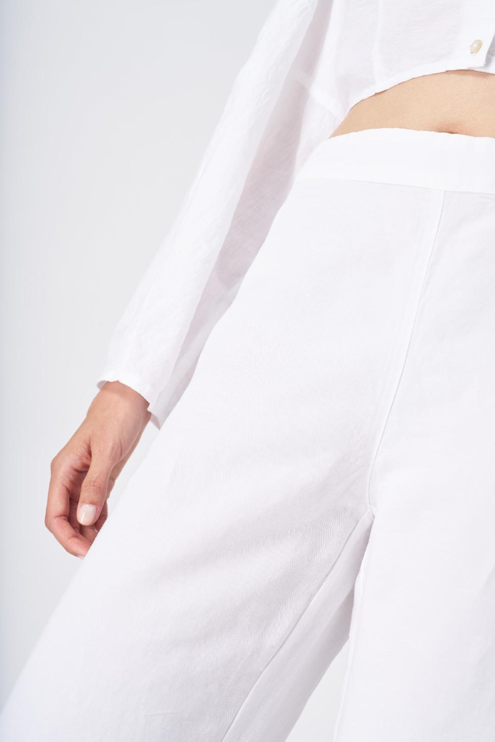 120% Lino Wide-Leg High-Waisted Linen Pants Nuovi prodotti
