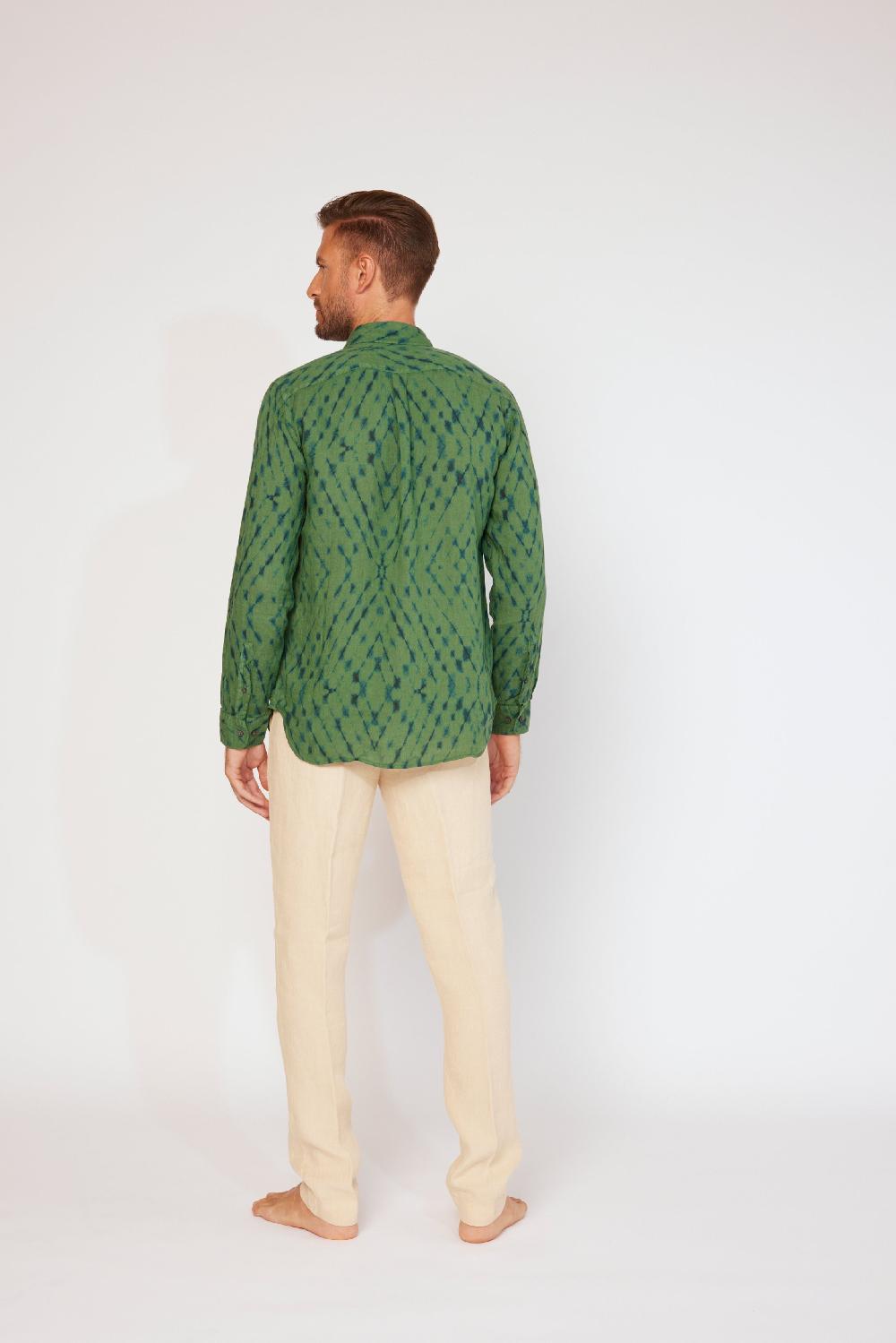 120% Lino Long Sleeve Slim Fit Shirt Offerte stagionali