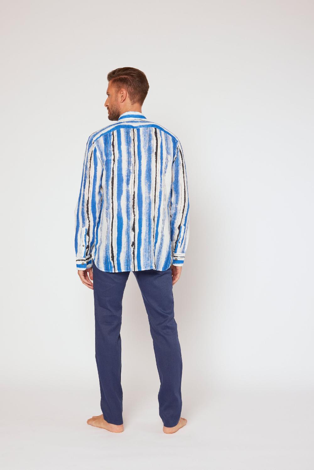 120% Lino Long sleeve slim fit shirt Comprane uno, ottenene uno gratis