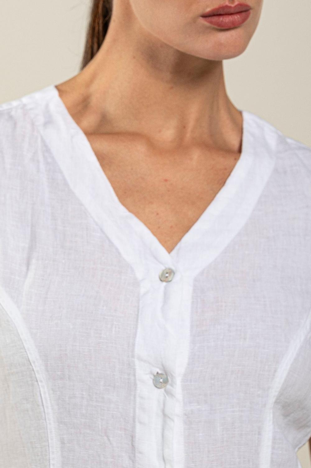 120% Lino Button Down Dress Solo un giorno rimasto