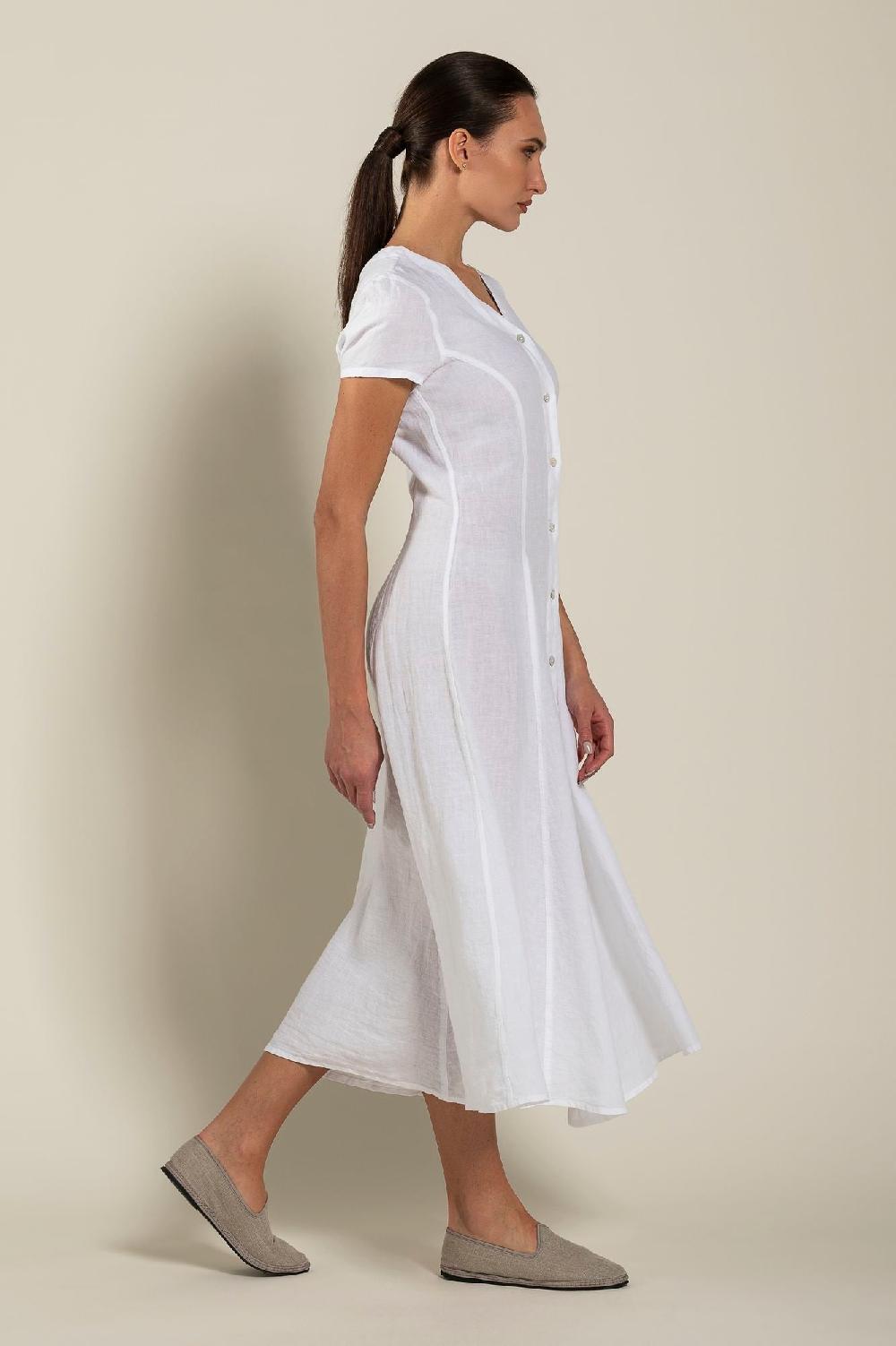120% Lino Button Down Dress Solo un giorno rimasto