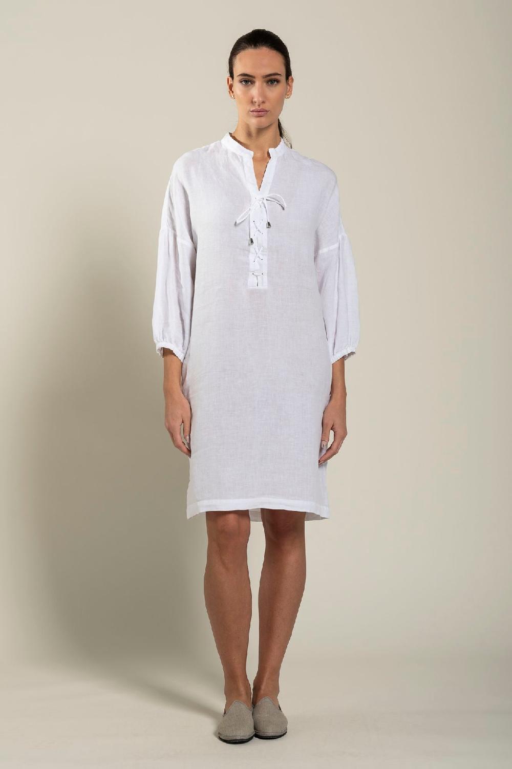120% Lino Dress With Pockets Enormi sconti