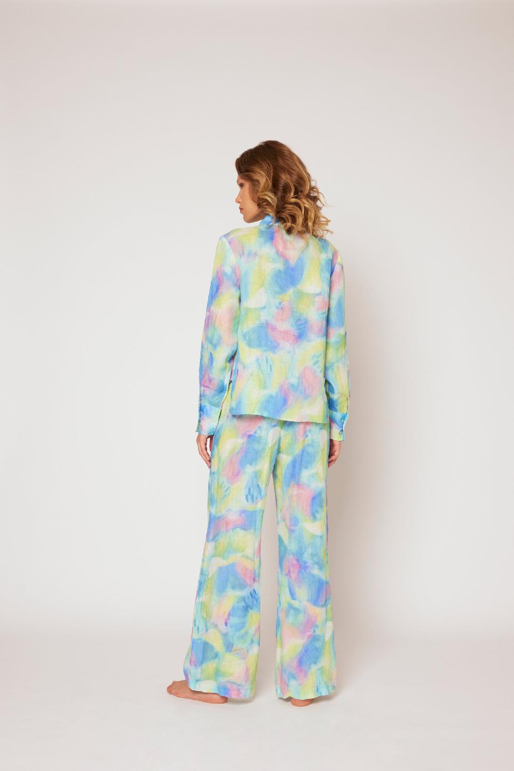 120% Lino Tie Dye Pant Promozione