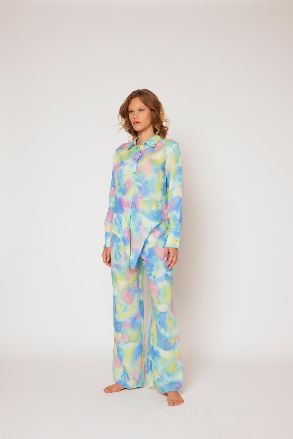 120% Lino Tie Dye Pant Promozione