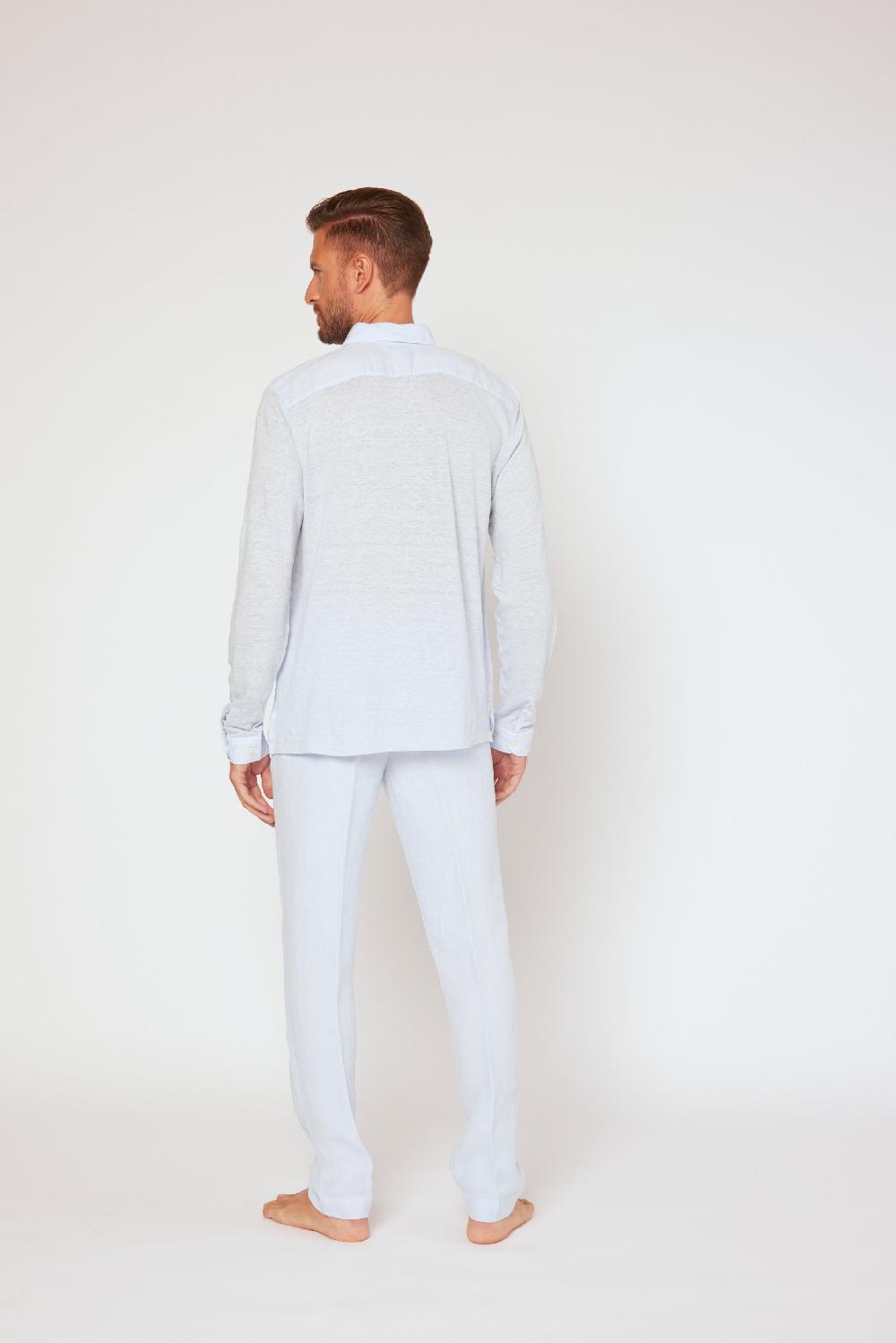 120% Lino Long Sleeve Shirt Soddisfazione Garantita