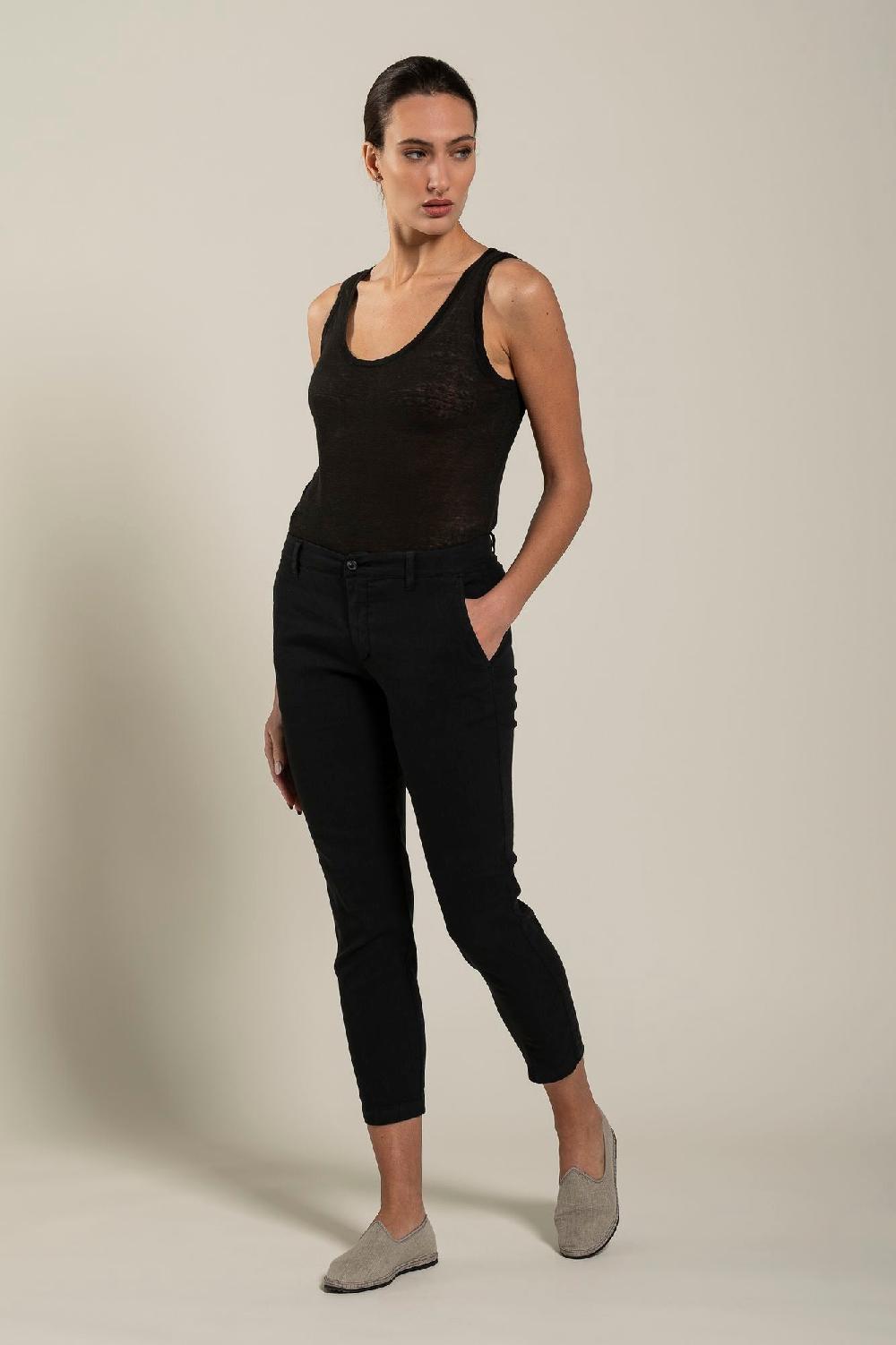 120% Lino Woman Slim-Fit Pant Offerta