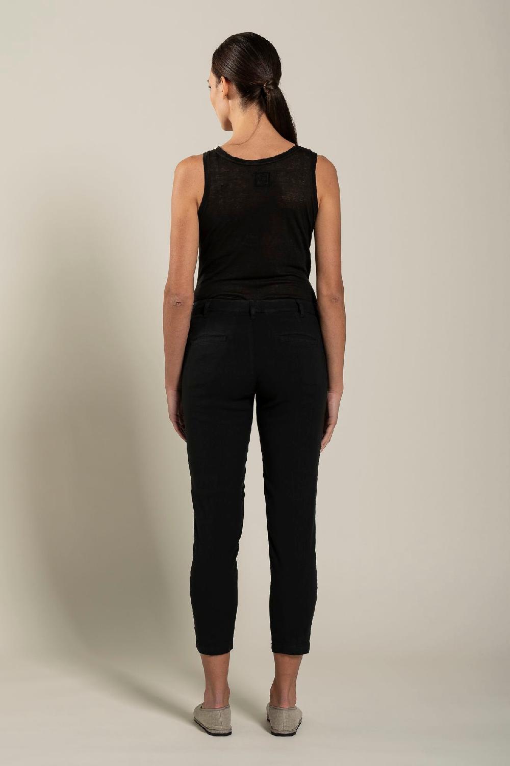 120% Lino Woman Slim-Fit Pant Offerta