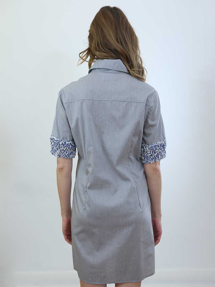 Tricot à Porter ABITO A CAMICIA MIDI BORDO MANICHE CROCHET Outlet