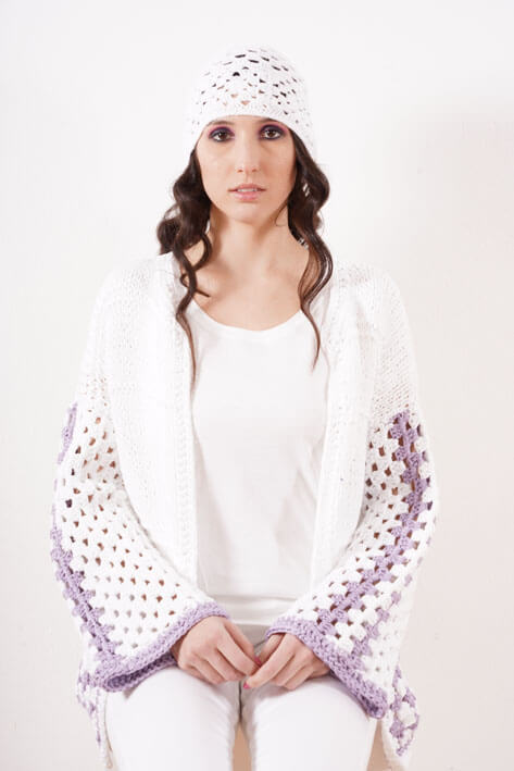 Tricot à Porter Cardigan tile Consegna Veloce