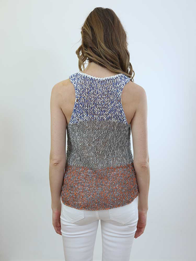 Tricot à Porter CANOTTA TRAFORATA SCOLLO AMERICANA Online