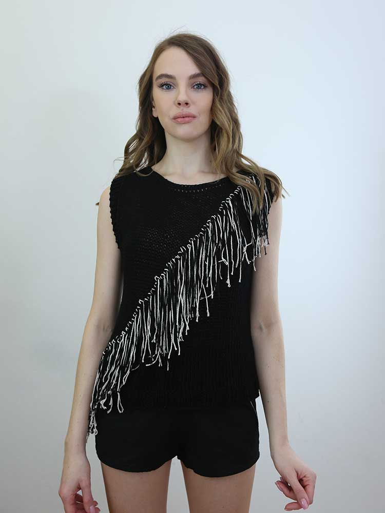 Tricot à Porter GILET FRANGIA DIAGONALE Offerta speciale