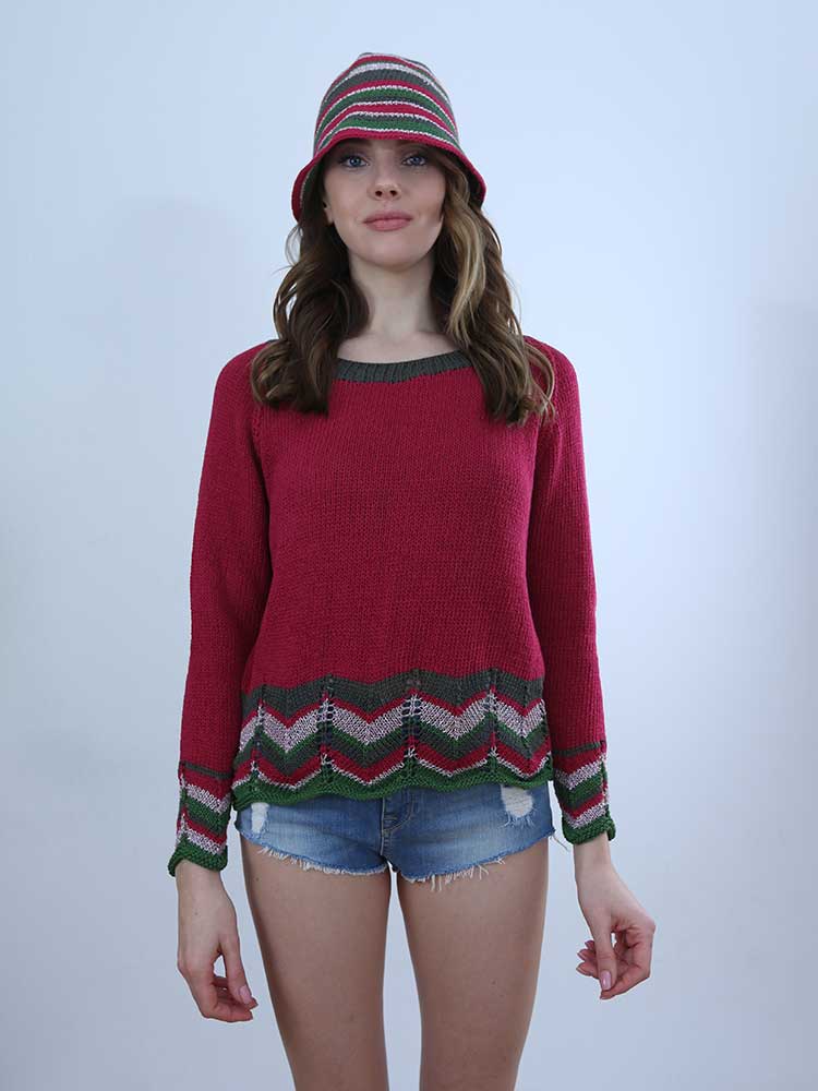 Tricot à Porter MAGLIA CON BORDO CROCHET FANTASIA I Più Venduti