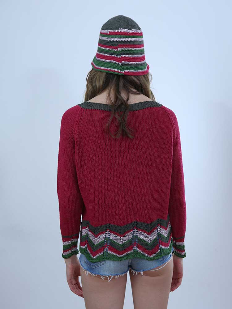 Tricot à Porter MAGLIA CON BORDO CROCHET FANTASIA I Più Venduti