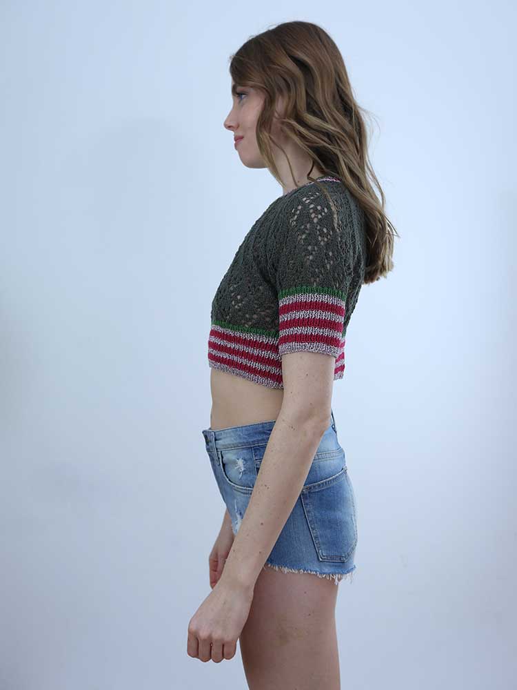 Tricot à Porter MAGLIA CROPPED TRAFORATA Negozio