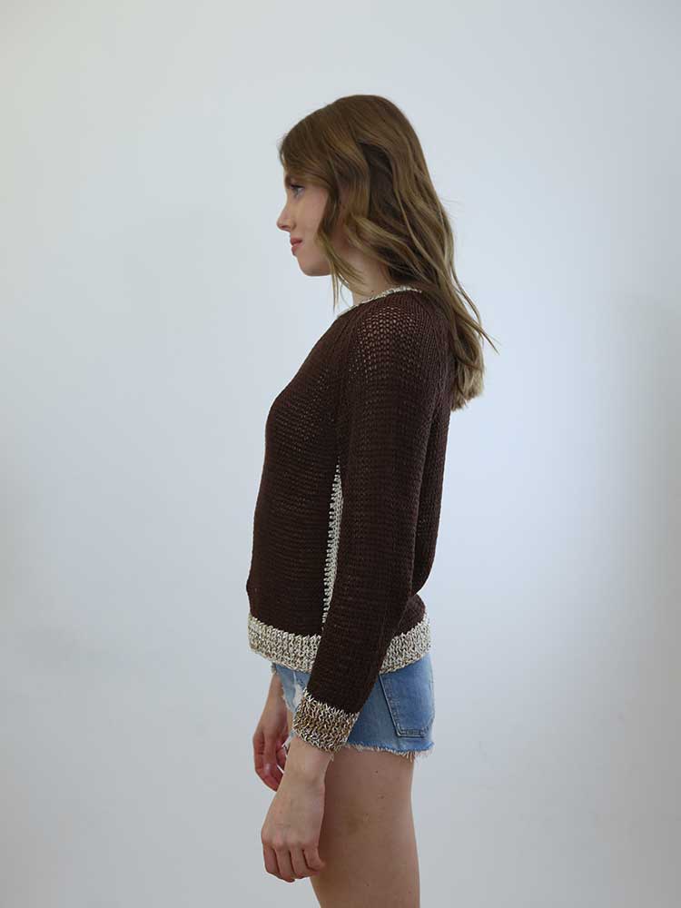 Tricot à Porter MAGLIA CUBETTO FINITURE CROCHET Moda