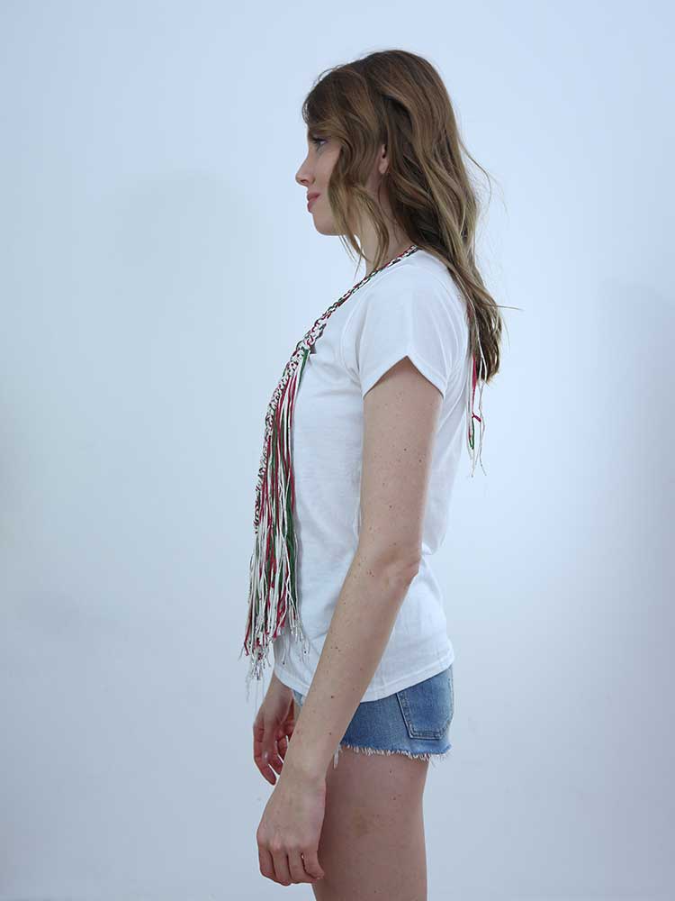 Tricot à Porter T-SHIRT CON APPLICAZIONE CROCHET Pezzi Unici