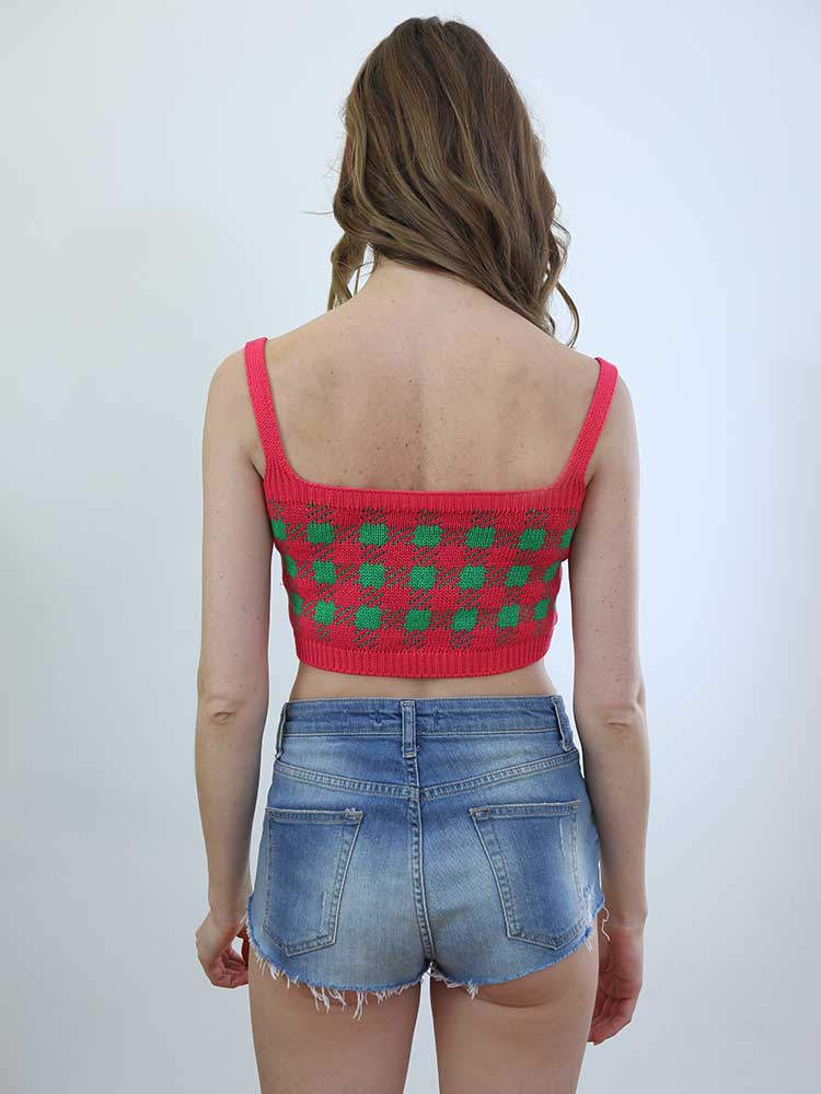 Tricot à Porter TOP CROPPED Consegna Veloce