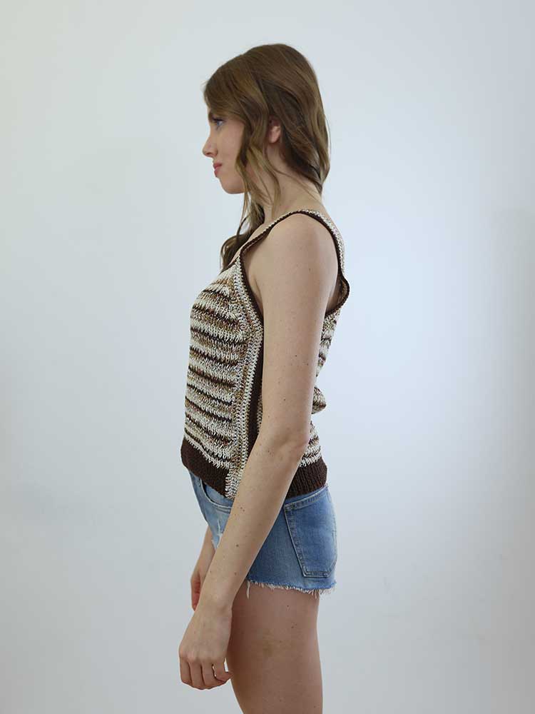 Tricot à Porter TOP RIGHE CROCHET Offerte giornaliere