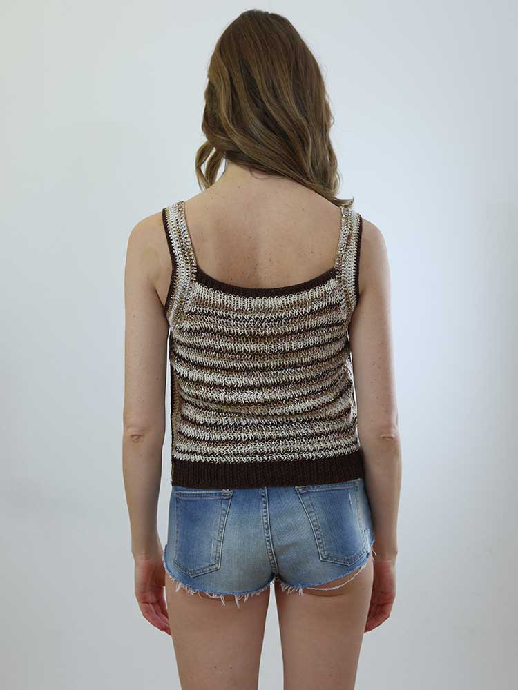 Tricot à Porter TOP RIGHE CROCHET Offerte giornaliere