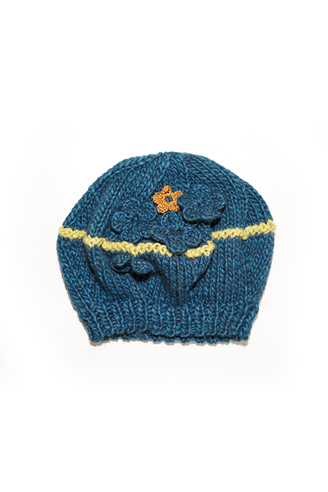 Tricot à Porter Flower beret In Vendita